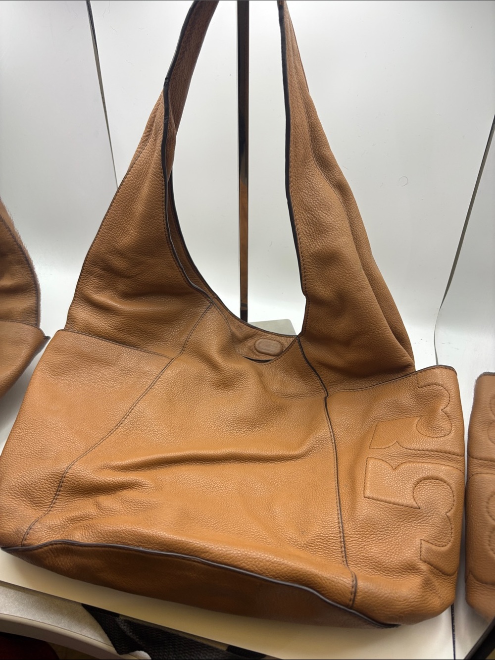 Tory Burch Bombe-T Slouchy Hobo Bag aka the All T Hobo or Bombe Large Hobo